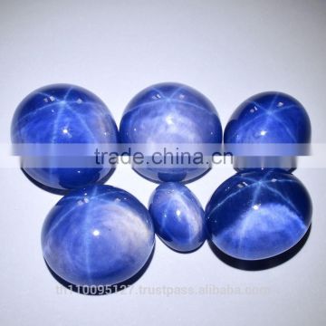 123.10 Ct Blue Star Sapphire 6 Rays Lab Created Stone