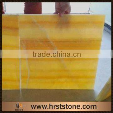 Yellow honey onyx tile