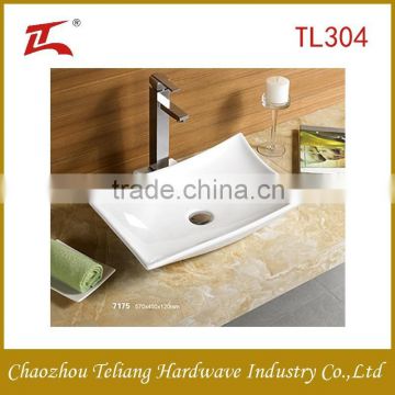 Clear color resin basin /Table Top wash basin classic bathroom sink for America market