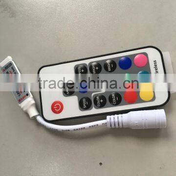 DC 5V-24V Input 12A Output 17 Keys Remote Control Mini Rgb LED Controller/dimmer photo-6