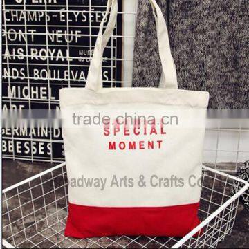 Recycled customized fashionable colorful canvas Bag