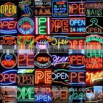 neon sign customer design neon light open word light hanging tap table light open sign open words