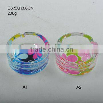 Wholesale Cheap Glass Ashtrays With Decorative Pattern