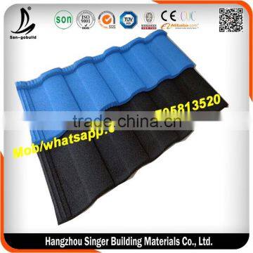 China villa building material aluminum zinc stone coated roofing sheet/roof tile