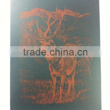 Tibetan antelope Print Engraving card/Scratch art foil paper/foil card/Scratch foil paper engraving art quilling art paper