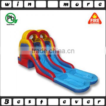 fun inflatable small pool water slide n climbing dual lane, big inflatable water slides for kids n adults