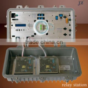 Optical Relay Station For Fiber Transmission