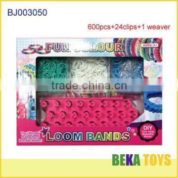 Funny diy elastic loom bands bracelet crazy rubber rain bands