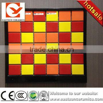 yellow,orange,red mixed color swimming pool mosaic tiles