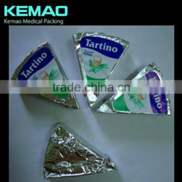 golden aluminium foil for Triangle cheese