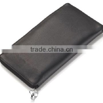 New Black Organizer Card Case Leather US Passport Cover ID Holder Travel Wallet