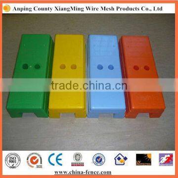 portable concrete temporary fence block