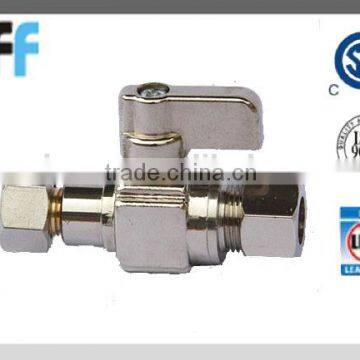 CSA approved water F.Comp and OD Comp.Straight Mini Ball Valve