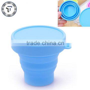 Healthy life FDA grade silicone folding cup for gift collapsible silicone cup