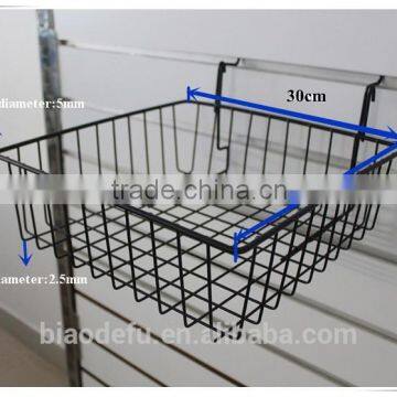 Slatwall Metal Hanging Wire Mesh Basket photo-2
