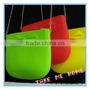 summer style colorful silicone lady bags ,silicone handbags