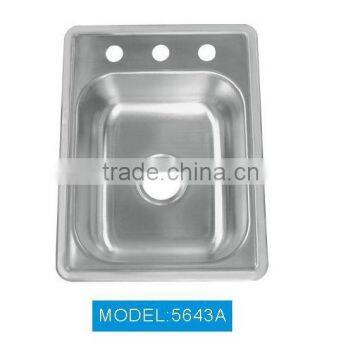 topmount single bowl sink steel product