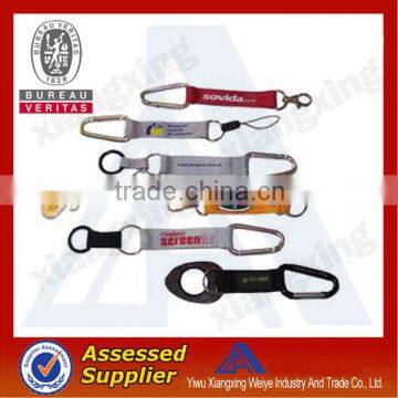 2014 Fashionable multifunction Woven carabiner Short Lanyard with mini compass