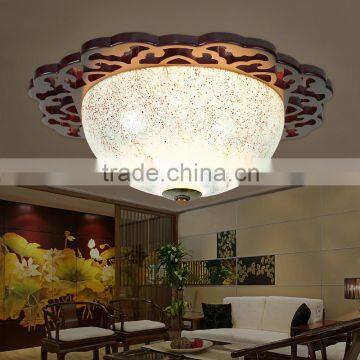 Vintage LED Ceramic Wood Interior Decoration Led Pendant Hanging Chandelier Celling Light Home Light Company Lights photo-4