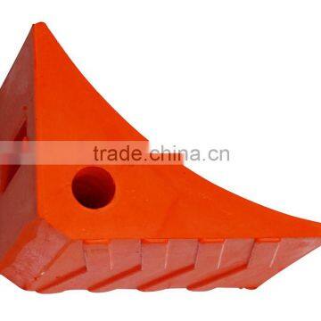 NWH-WC01 5T Polyurethane Wheel Chock for Mining Truck Safety