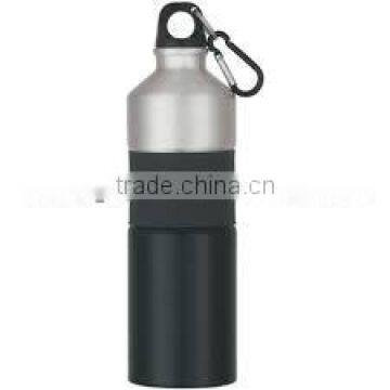 25 Oz. Two-Tone Aluminum Bottle With Rubber Grip