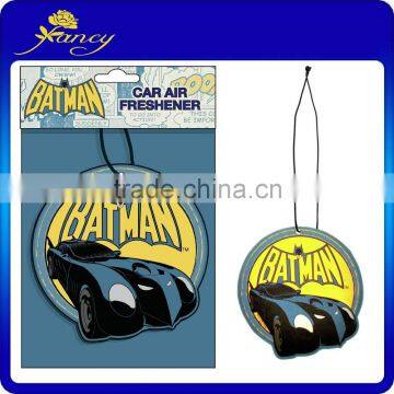 New design and customized fragrance make hanging cotton paper air freshener car