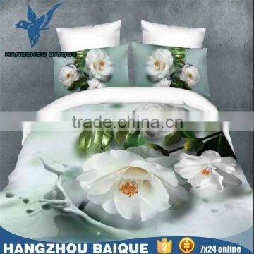 Wholesale Polyester White Florals 3D Duvet Cover Set photo-5