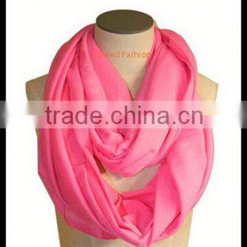 Women's Solid Color Infinity Loop Scarf Circle Scarf Light Weight