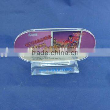 Customized Tabletop Free Standing acrylic restaurant menu holder