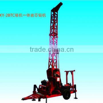 lowest price Hot XY-2BTC Trolly Mounted Portable Water Well Drilling Rig with BQ,NQ,HQ Bit