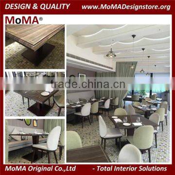 High End Customized Michelin Restaurant Furniture, Luxury Marble Top Dining Table