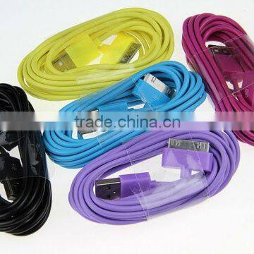 colorfull usb cable for iphone, for ipod, for ipad