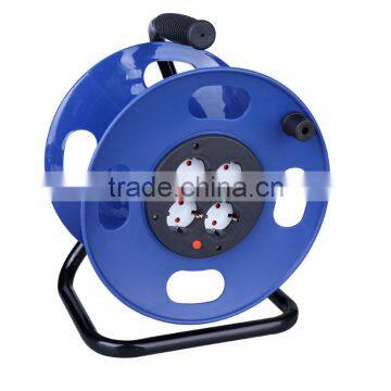 Germany Type Cable Reel Schuko plug with VDE cable H05VV-F 3G1.5mm2 25/50m Euro 4-outlet sockets