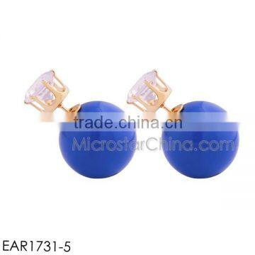 New Design Double Side Crystal Earring