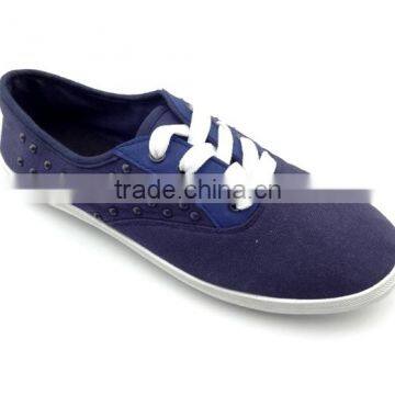 Canvas Woman and Man Shoes With Studs photo-3