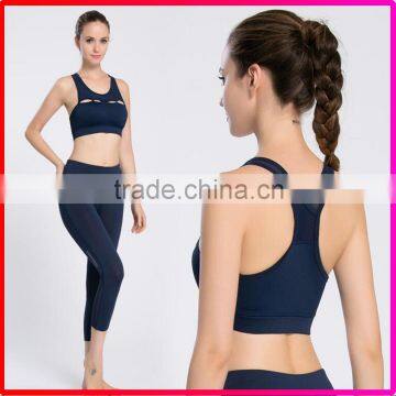 New Design Fashionable Fitness Gym Yoga Wear Sexy Mesh Sports Bra For Women