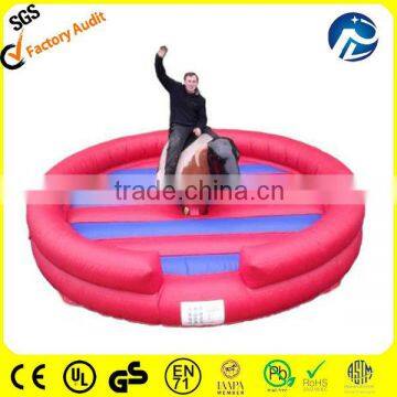 inflatable bull riding mat