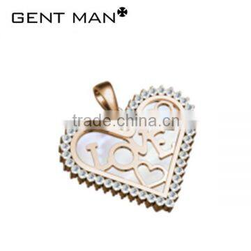 funny rose gold plated heart shapedn love pendant gold pendant designs women