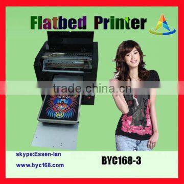 Height adjustment flatbed t-shirt printer