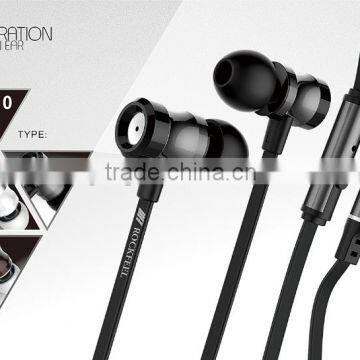 China factory wholesale colorful color stereo earphone cheap earphone with mic for mobile phone