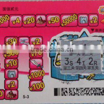 4 Color Printing Thermal Scratch off Lottery Ticket Manufacturer photo-5