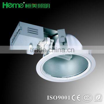 8" aluminum trim horizontal recessed downlighting with 200mm diameter 185mm cut out
