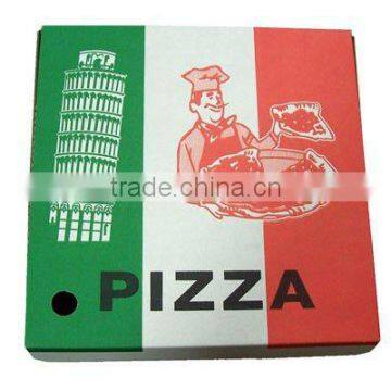Eco-friendly custom 6-18''high quality and cheap price pizza box printed logo/disposable corrugated pizza box