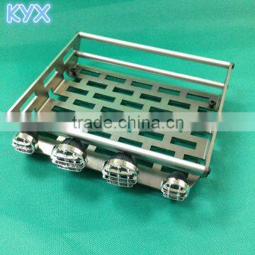 kyx billet machined metal luggage tray with 4 LED for 1/10 scale Gun