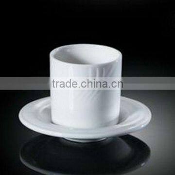 H4415 white porcelain tea cup cup and saucer chaozhou without handle