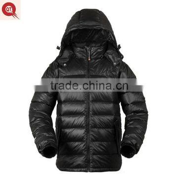 2016 high quality men's down coat down jacket with detachable hood