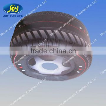 Advertising model for tire, inflatable tire model, inflatable tire advertising