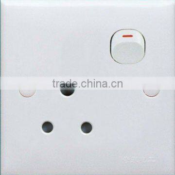 1 gang 5A round pin wall socket