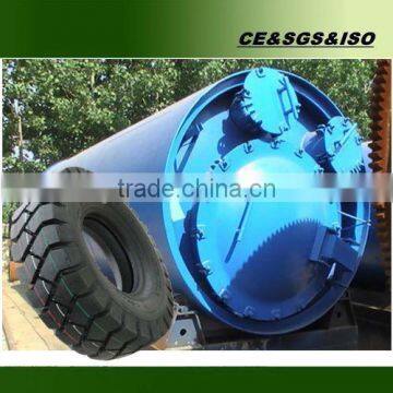Waste tires pyrolysis plant with no pollution and large oil output
