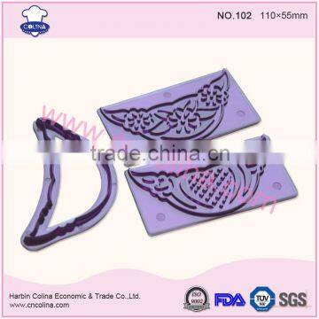 Textured lace set fondant cake decorating tools